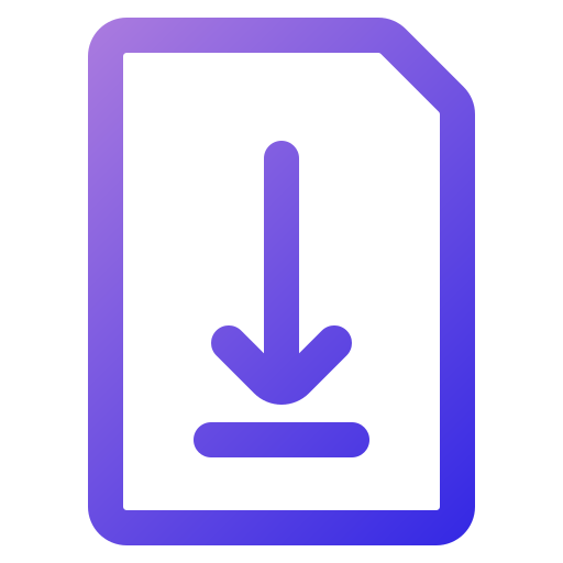 파일 다운로드 Generic Gradient icon