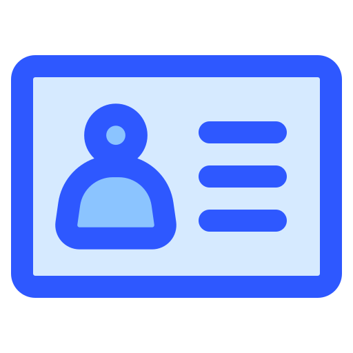 신분증 Generic Blue icon