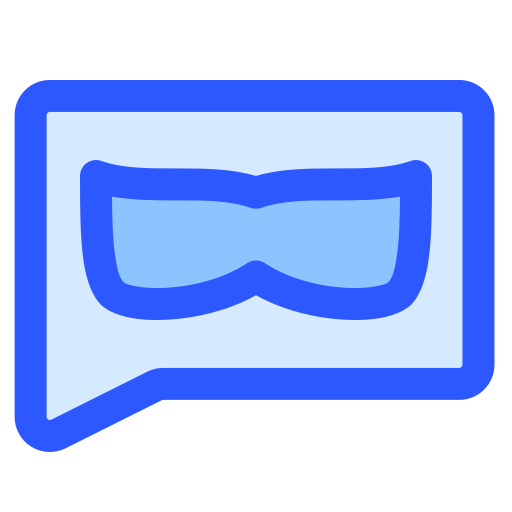 mensaje anónimo Generic Blue icono