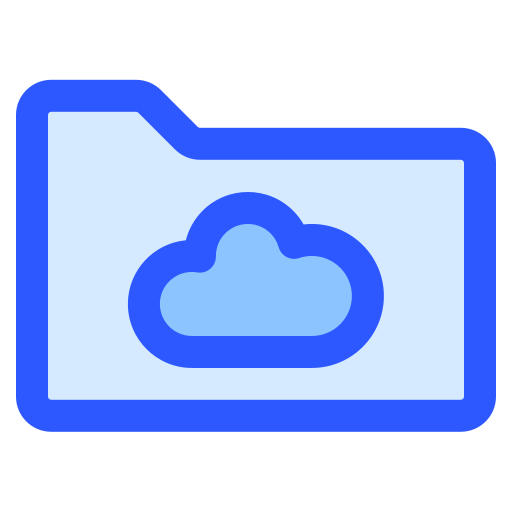 przechowywanie danych Generic Blue ikona