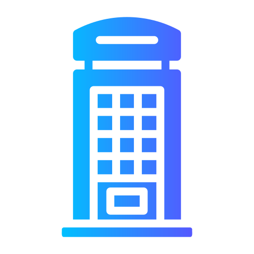 cabina telefónica Generic Flat Gradient icono