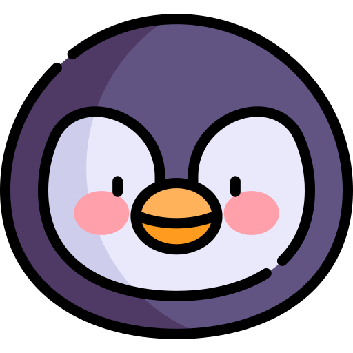 pinguin Kawaii Lineal color icon
