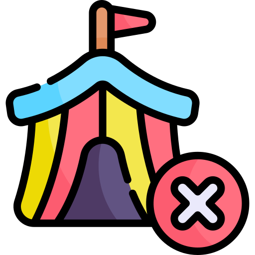 No circus Kawaii Lineal color icon