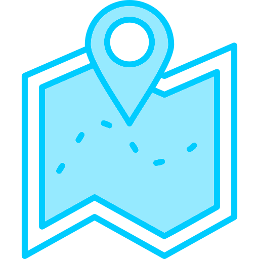 mapa Generic Blue icono