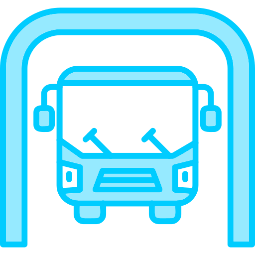 Bus depot Generic Blue icon
