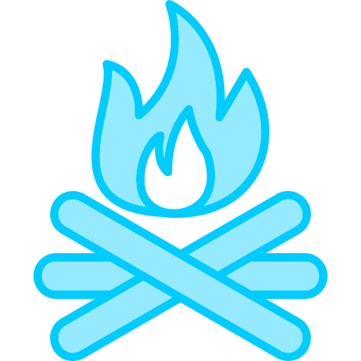たき火 Generic Blue icon