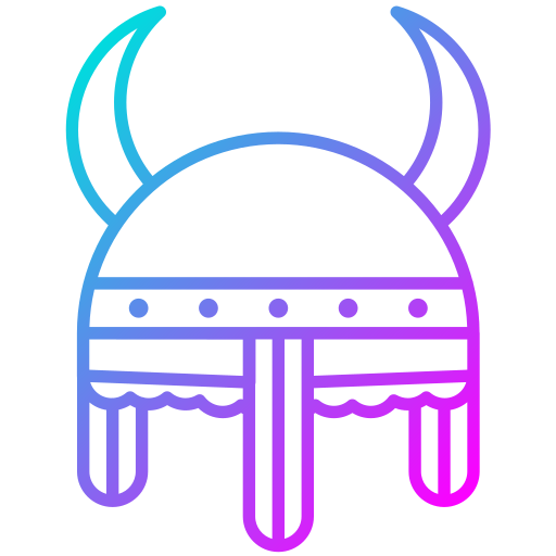 casco vikingo Generic Gradient icono