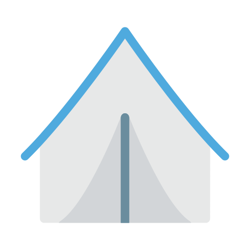 Tent Vector Stall Flat icon