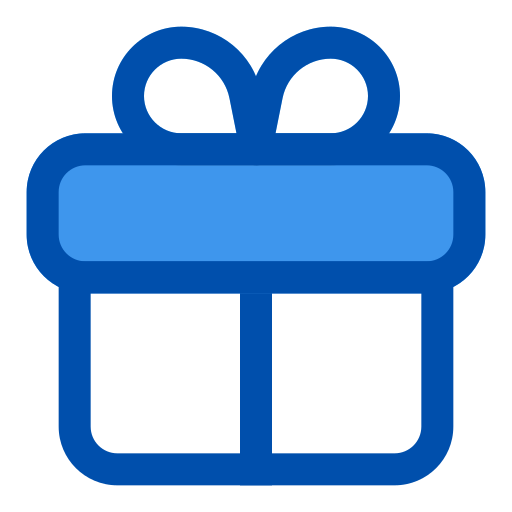 Gift box Generic Blue icon