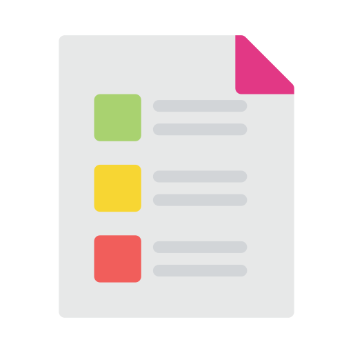 List Vector Stall Flat icon