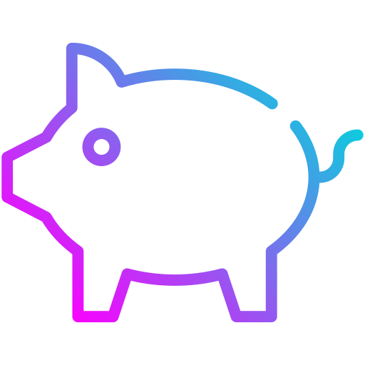 Piggy bank Generic Gradient icon