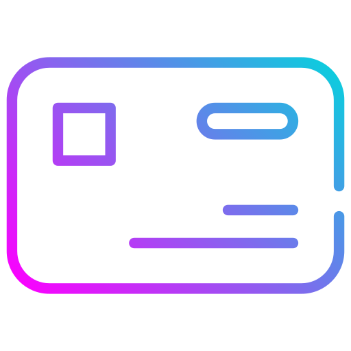 クレジットカード Generic Gradient icon