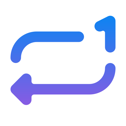 Repeat Generic Flat Gradient icon