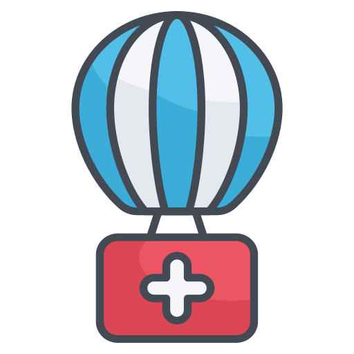 Hot air balloon Generic Outline Color icon
