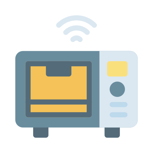 horno inteligente Vector Stall Flat icono