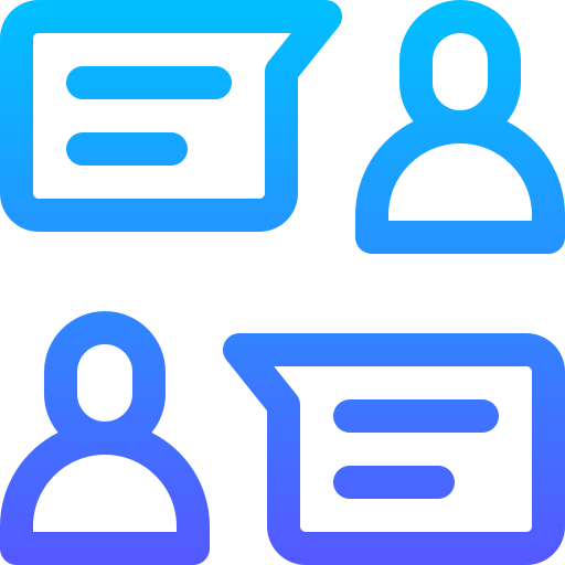 Job interview Basic Gradient Lineal color icon