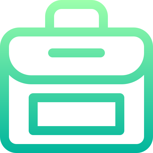 Briefcase Basic Gradient Lineal color icon