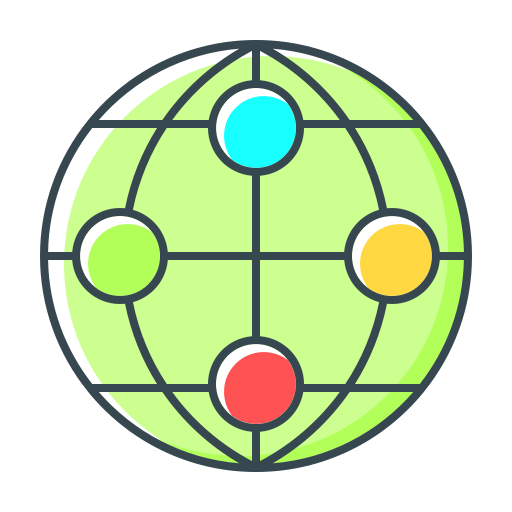 soziales netzwerk Generic Outline Color icon
