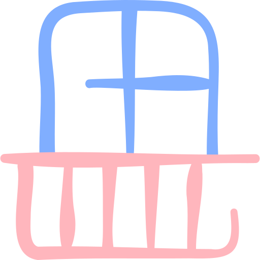 balcone Basic Hand Drawn Color icona