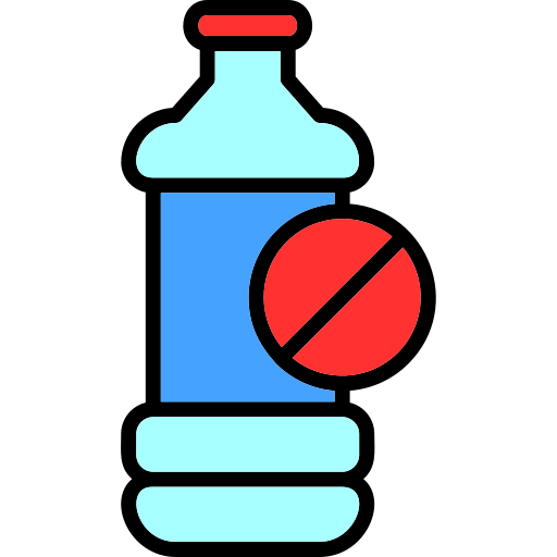 Żadnych plastikowych butelek Generic Outline Color ikona