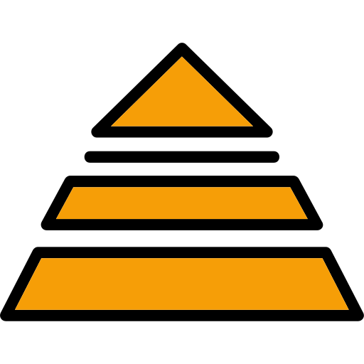 Pyramid Generic Outline Color icon