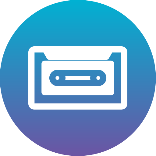 カセットテープ Generic Flat Gradient icon