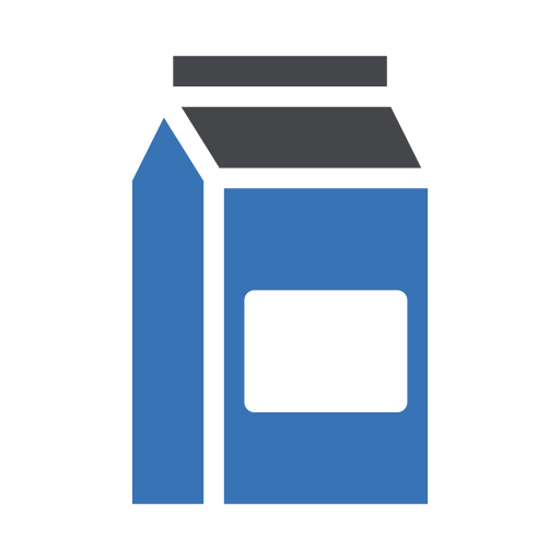 boîte à lait Generic Blue Icône