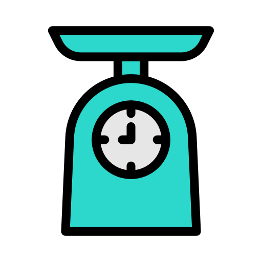 Weight scale Vector Stall Lineal Color icon