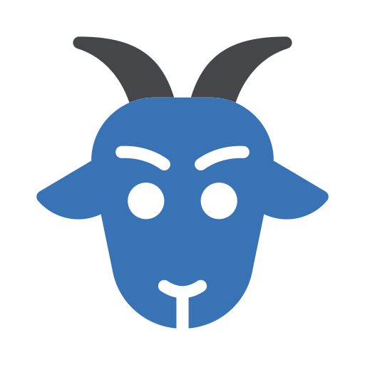 ヤギ Generic Blue icon