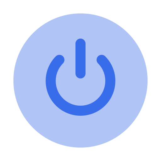 ausschalten Generic Blue icon