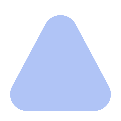 forma triangolare Generic Blue icona