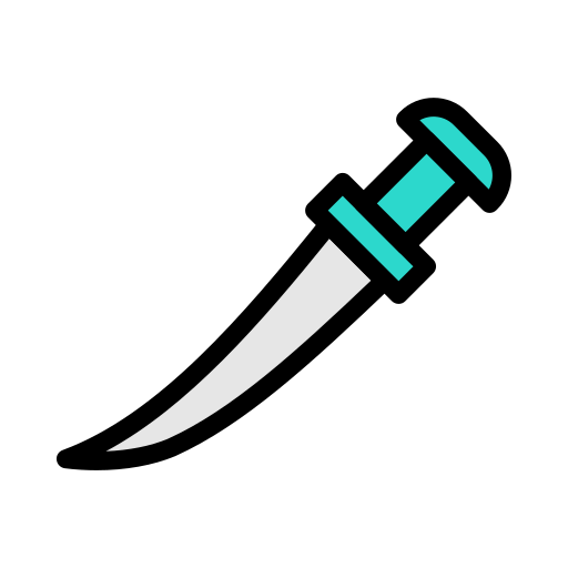 miecz Vector Stall Lineal Color ikona