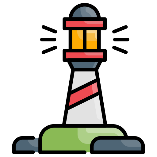 latarnia morska Generic Outline Color ikona