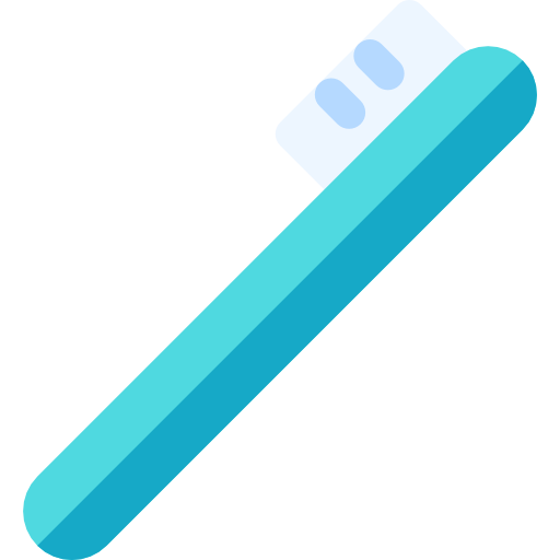 brosse à dents Basic Rounded Flat Icône
