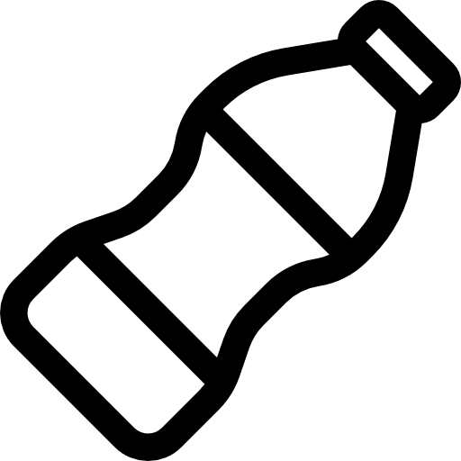 botella Basic Rounded Lineal icono