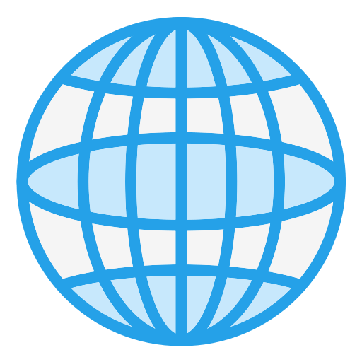 Глобальное общение Generic Blue иконка