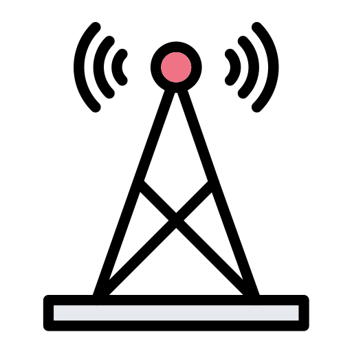 시그널 타워 Generic Outline Color icon