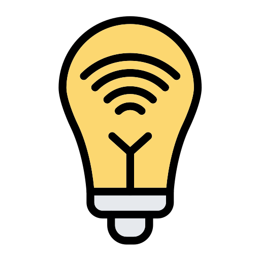 Smart bulb Generic Outline Color icon