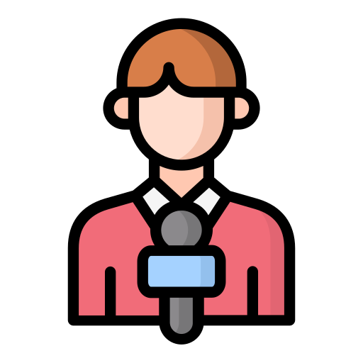 Male journalist Generic Outline Color icon