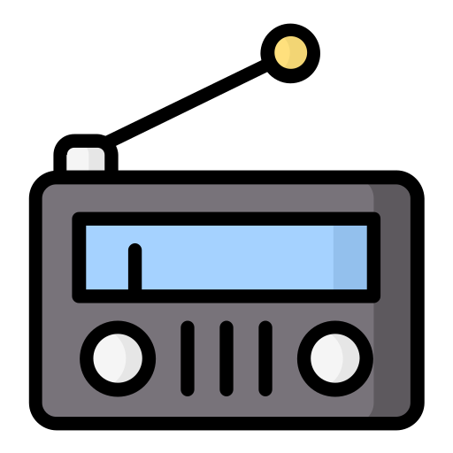 radio Generic Outline Color icon
