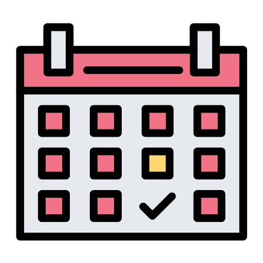 Schedule Generic Outline Color icon