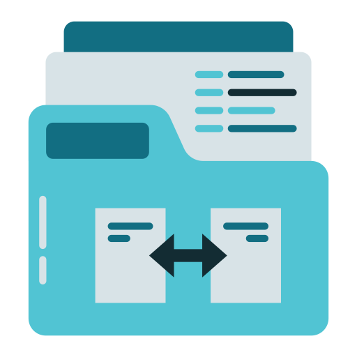 transferencia de archivos Generic Flat icono