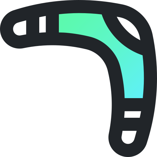 boomerang Generic Lineal Color Gradient icona