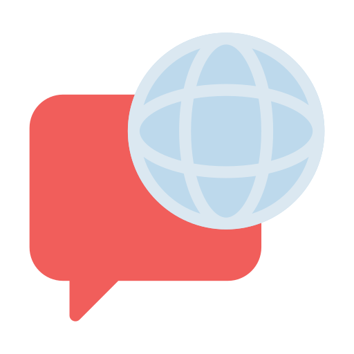 Global communication Vector Stall Flat icon