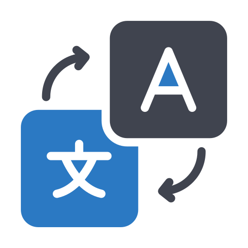 Translation Generic Blue icon