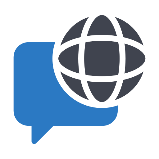 communication globale Generic Blue Icône
