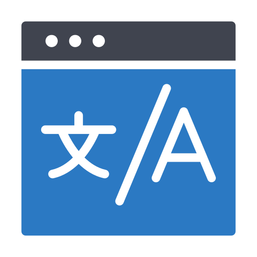 온라인 번역기 Generic Blue icon