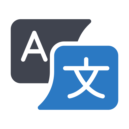 언어 Generic Blue icon