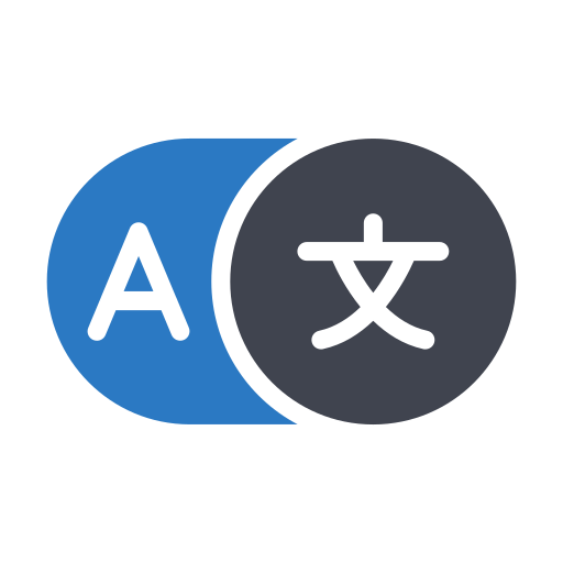 Foreign language Generic Blue icon