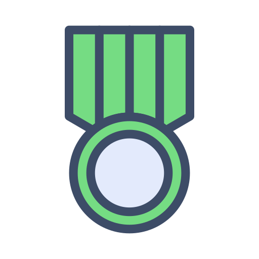 medalla de honor Vector Stall Lineal Color icono